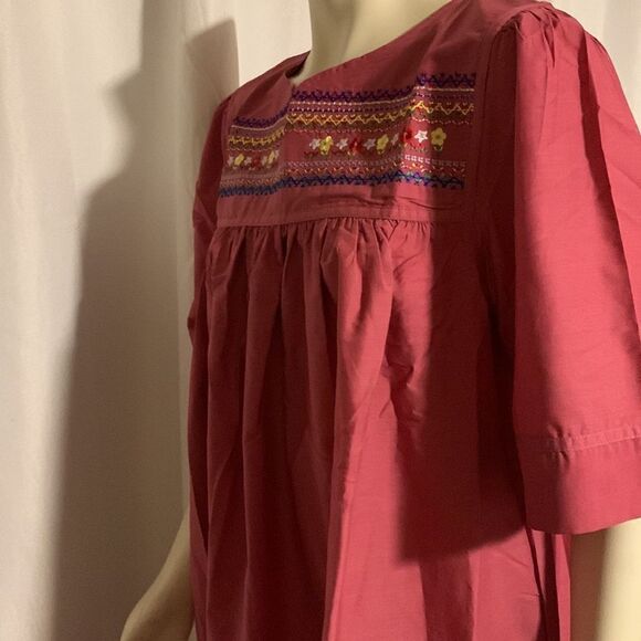 Vintage Embroidered Porch Dress Size Large - Picture 13 of 16